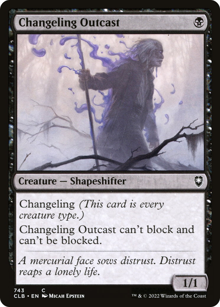 Image of Changeling Outcast (CLB-743) - Commander Legends: Battle for Baldur's Gate