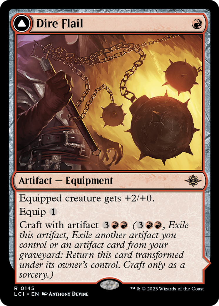 Image of Dire Flail (LCI-145) - The Lost Caverns of Ixalan