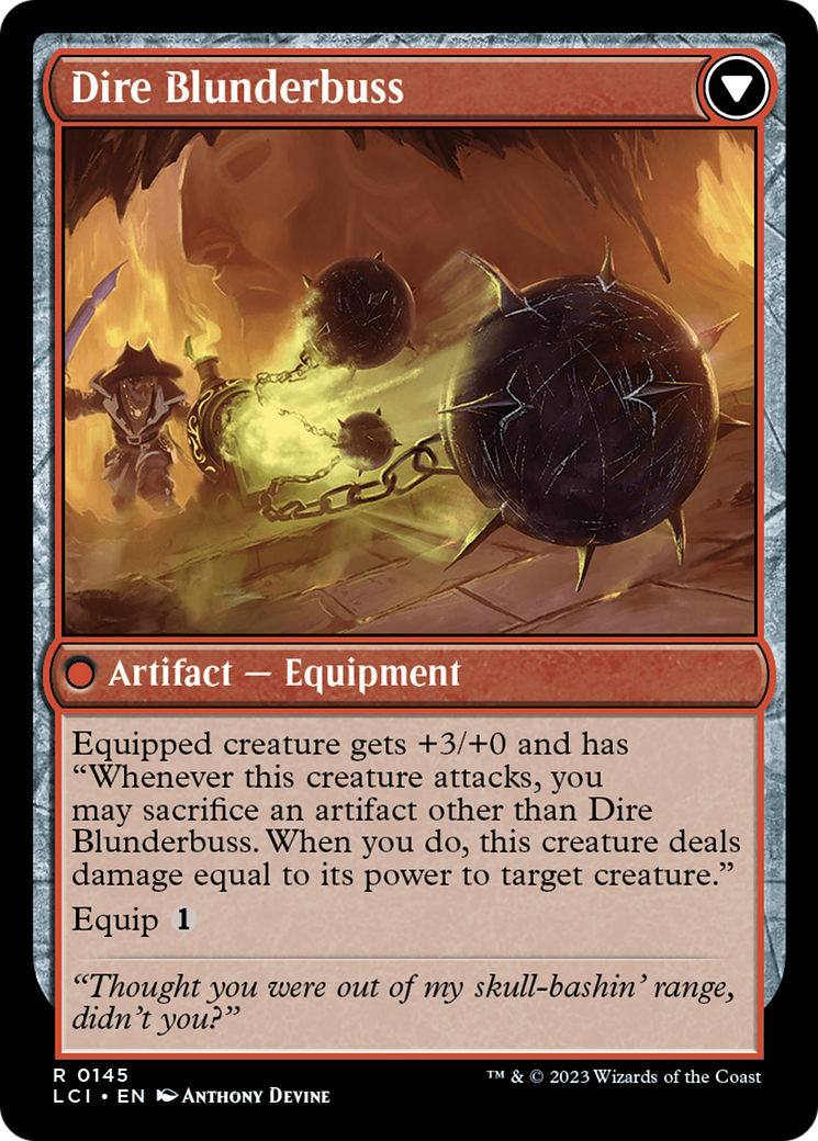 Image of Dire Flail (LCI-145) - The Lost Caverns of Ixalan