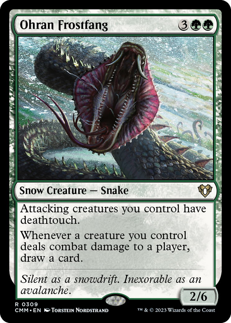 Image of Ohran Frostfang (CMM-309) - Commander Masters: (snow) Foil