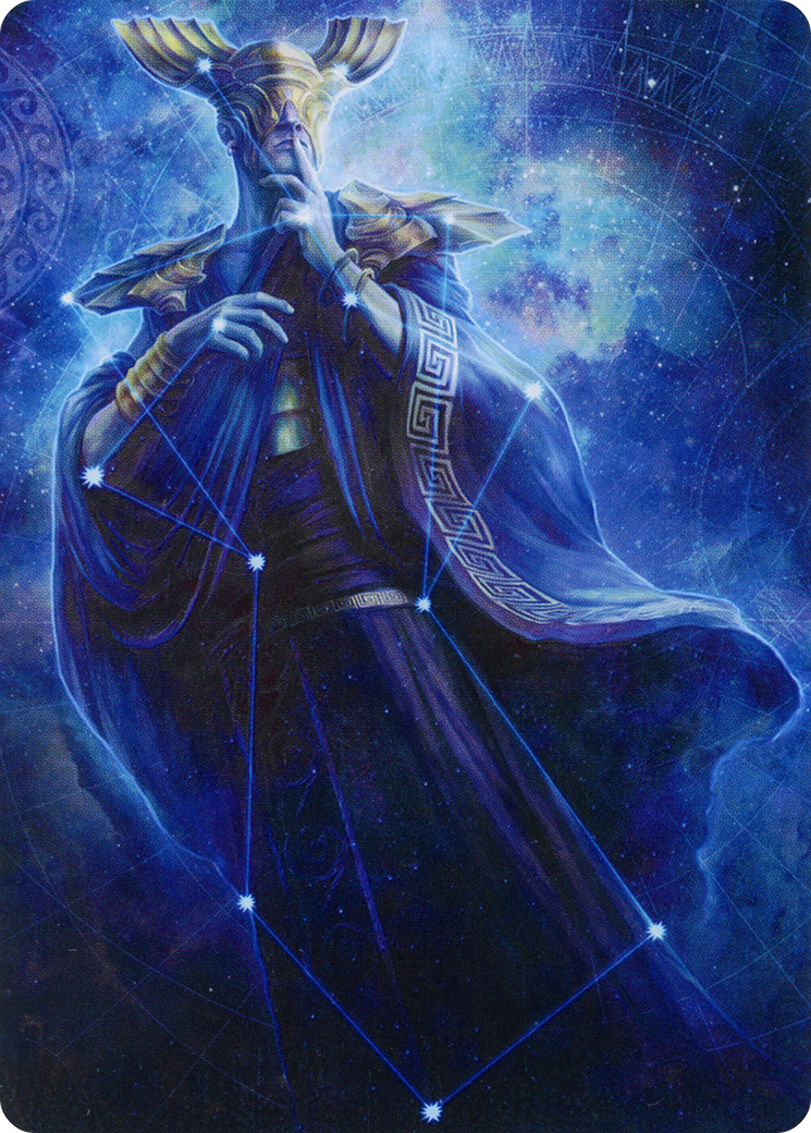 Image of Atris, Oracle of Half-Truths // Atris, Oracle of Half-Truths (AMOM-078) - March of the Machine Art Series (Borderless) Foil