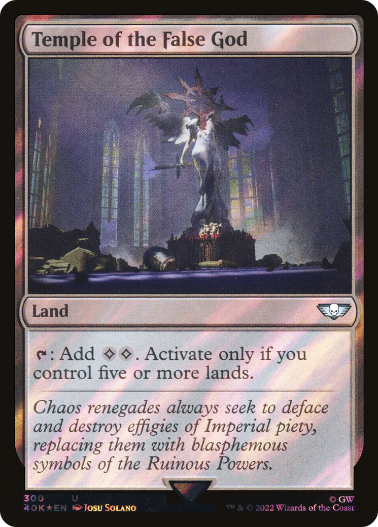 Image of Temple of the False God (Surge Foil) (40K-300) - Warhammer 40,000 Commander Foil