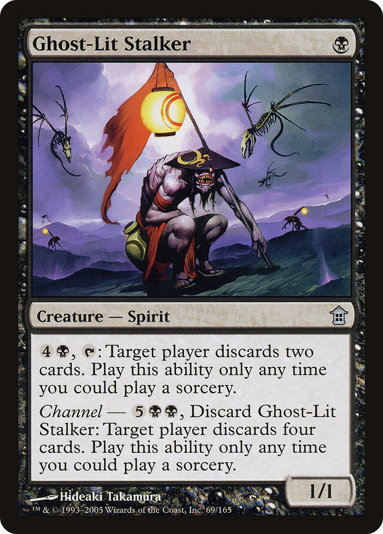 Image of Ghost-Lit Stalker (SOK-069) - Saviors of Kamigawa Foil