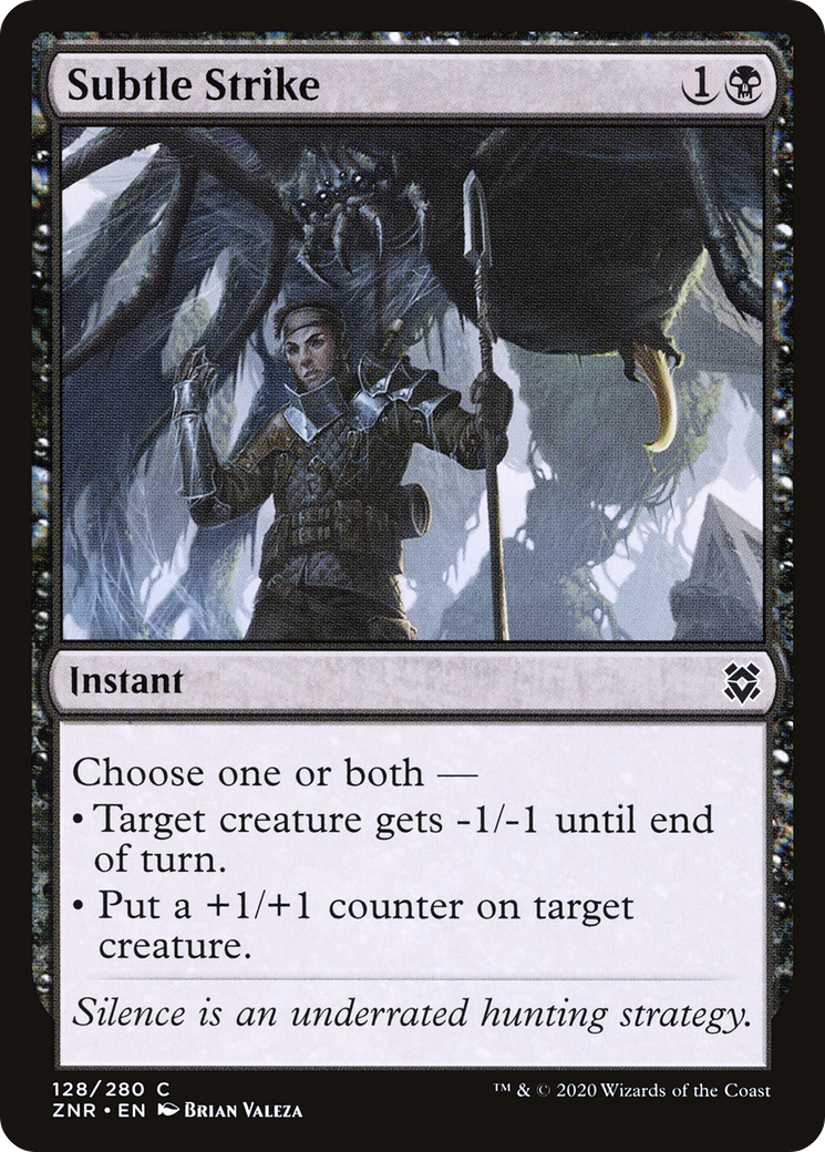 Image of Subtle Strike (ZNR-128) - Zendikar Rising Foil