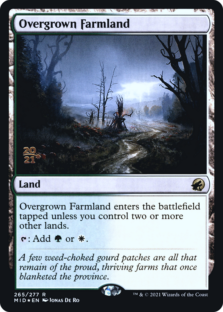 Image of Overgrown Farmland (PRE-265) - Innistrad: Midnight Hunt Promos Foil