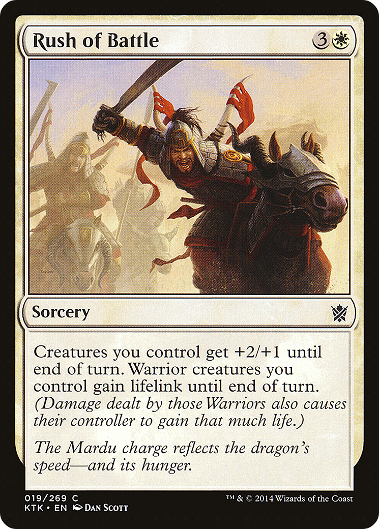 Image of Rush of Battle (KTK-019) - Khans of Tarkir Foil