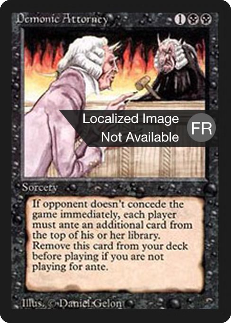Image of Demonic Attorney (FBB-) - Foreign Black Border