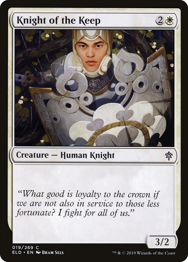 Image of Knight of the Keep (ELD-019) - Throne of Eldraine Foil