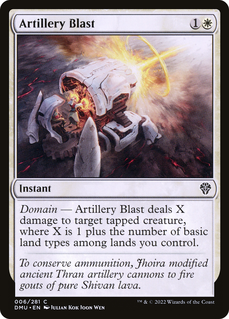 Image of Artillery Blast (DMU-006) - Dominaria United Foil
