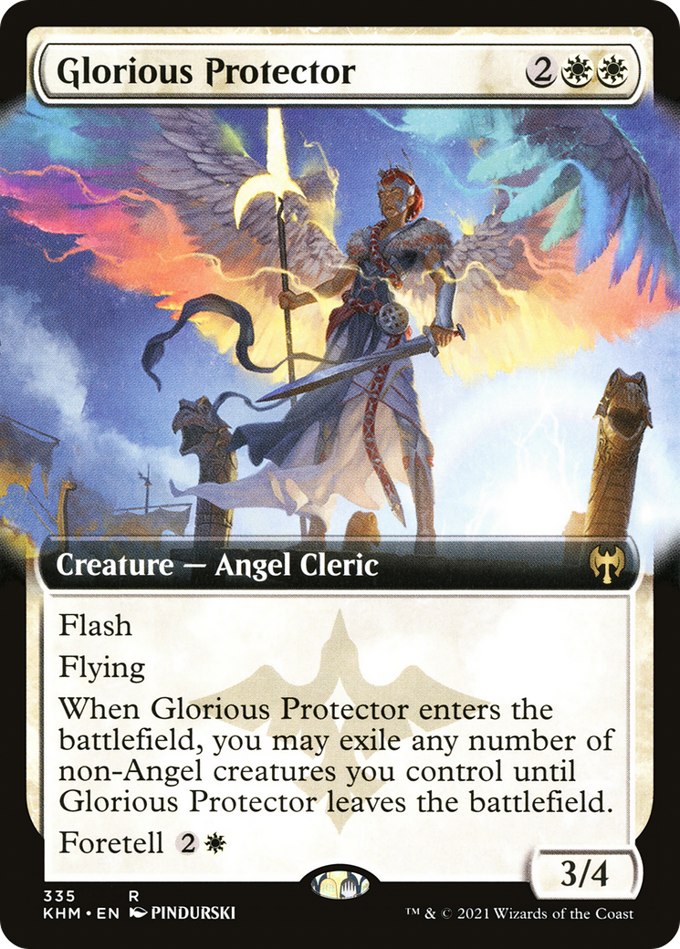 Image of Glorious Protector (Extended Art) (KHM-335) - Kaldheim: (Extended Art)