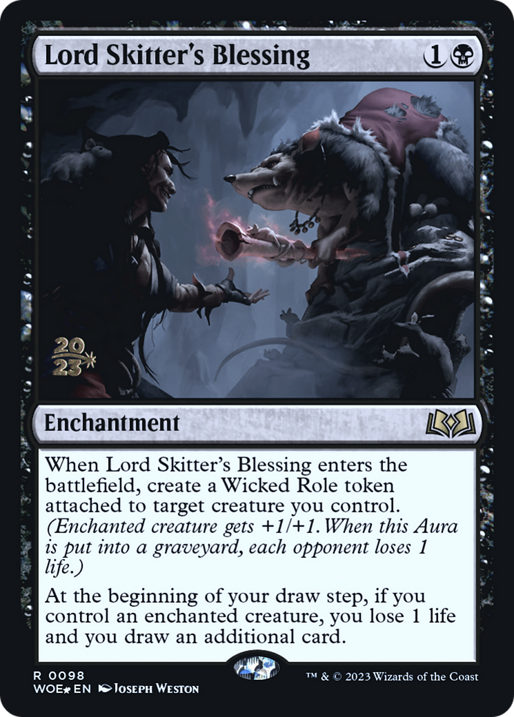 Image of Lord Skitter's Blessing (PRE-098) - Wilds of Eldraine Promos Foil