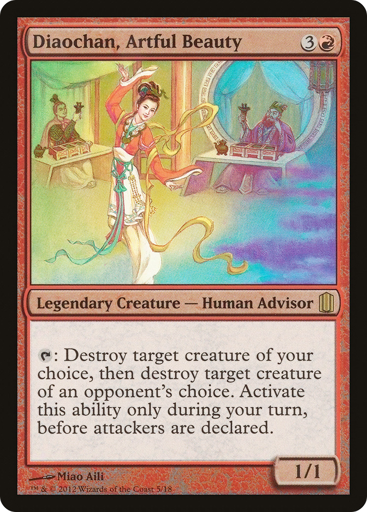 Image of Diaochan, Artful Beauty (CM1-005) - Commander's Arsenal Foil