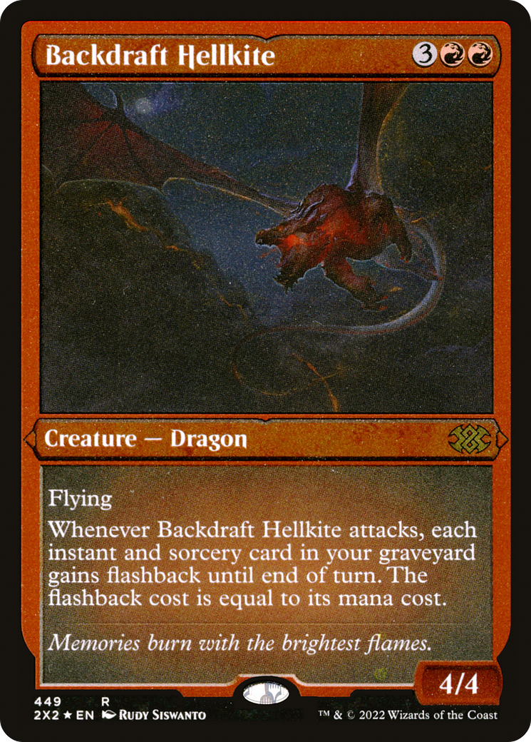 Image of Backdraft Hellkite (2X2-449) - Double Masters 2022 Foil