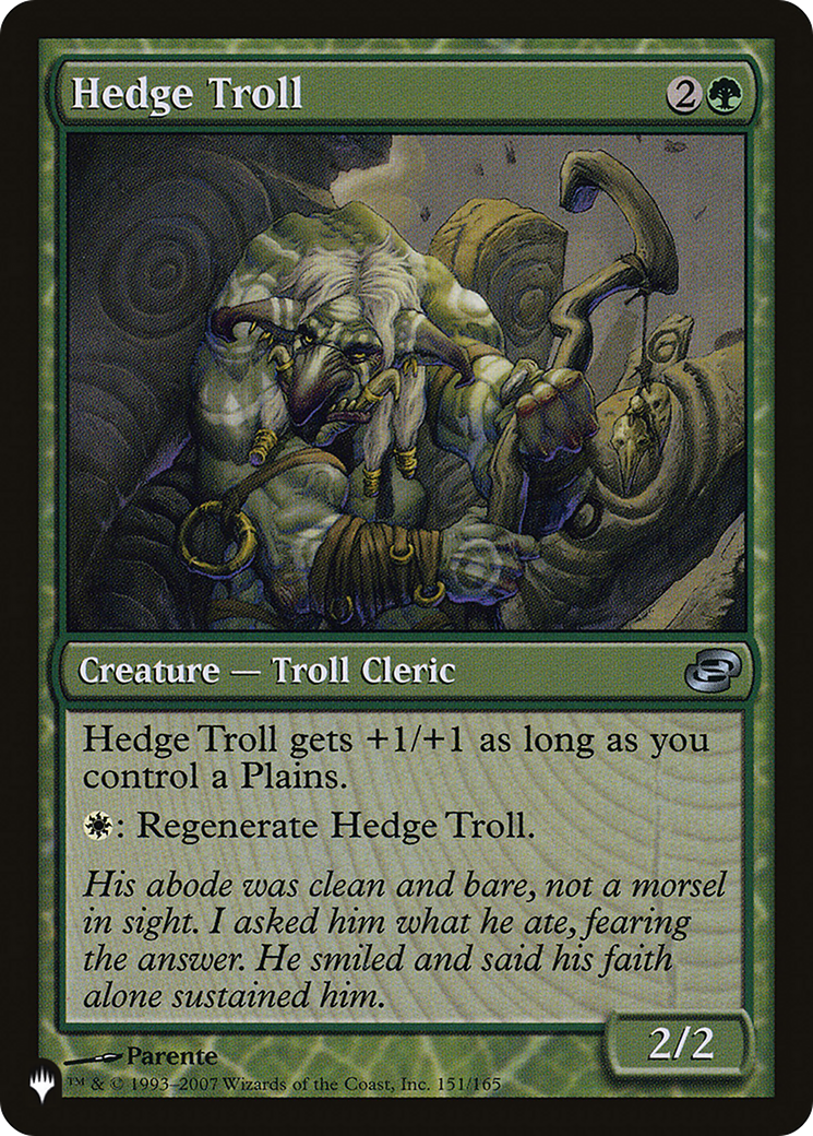 Image of Hedge Troll (LIST-PLC-151) - The List: (colorshifted)