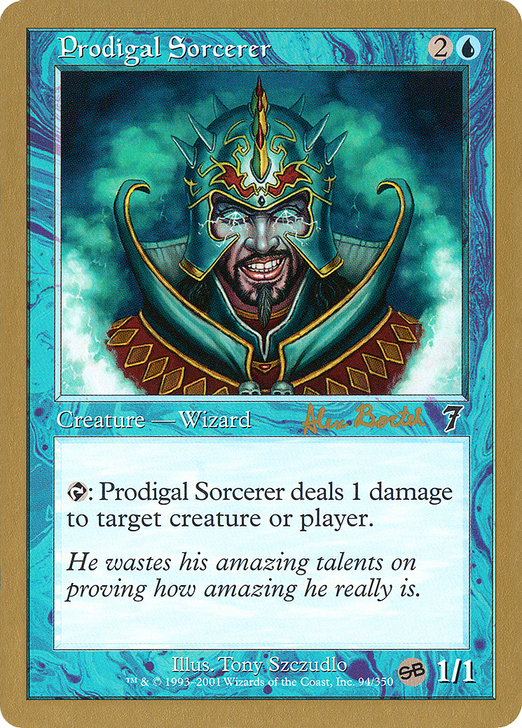 Image of Prodigal Sorcerer - 2001 Alex Borteh (7ED) (SB) (WCD-) - World Championship Decks 2001