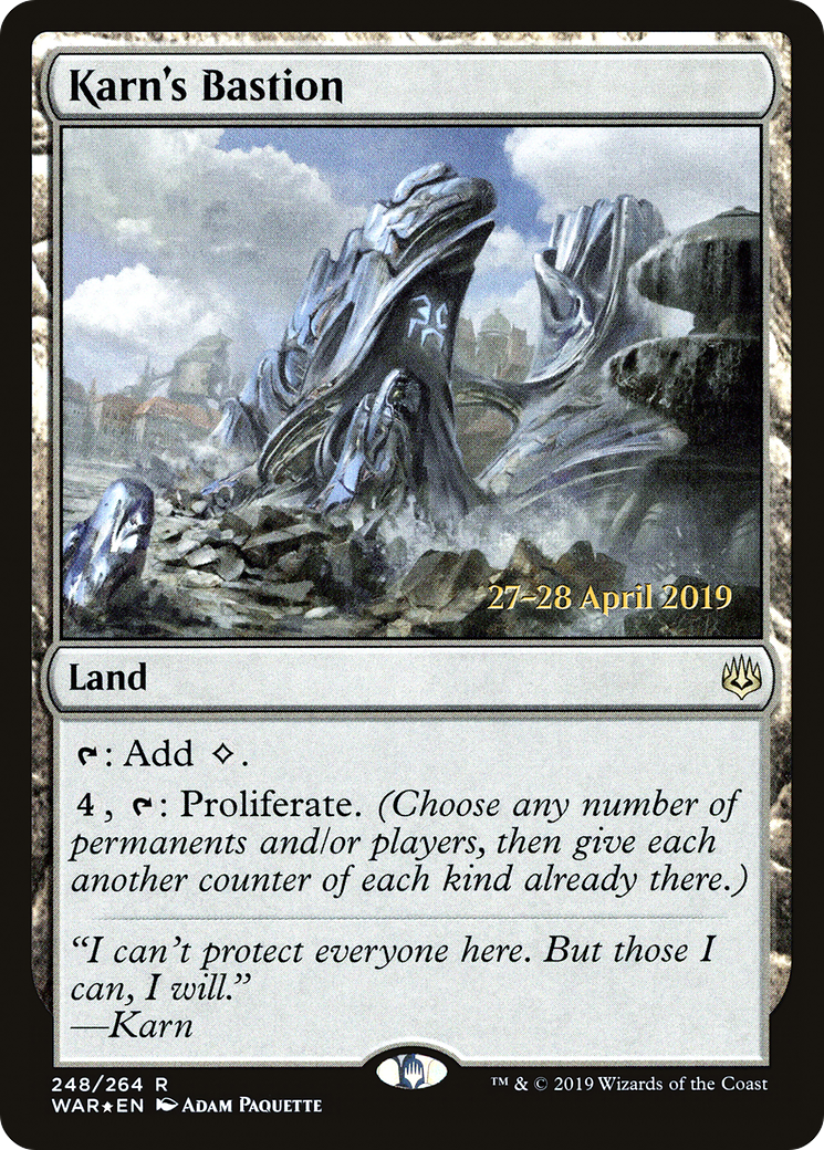 Image of Karn's Bastion (PRE-248) - War of the Spark Promos Foil