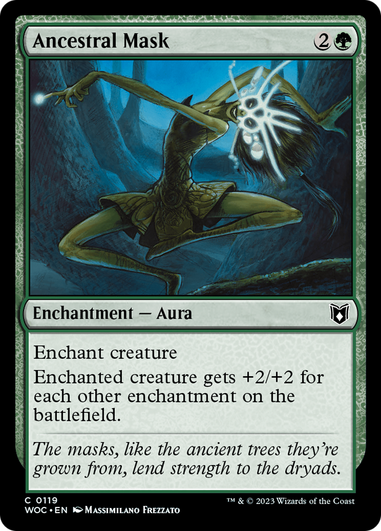 Image of Ancestral Mask (WOC-119) - Wilds of Eldraine Commander