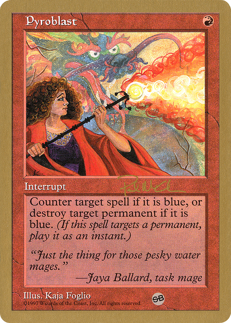 Image of Pyroblast - 1997 Paul McCabe (5ED) (SB) (WCD-) - World Championship Decks 1997