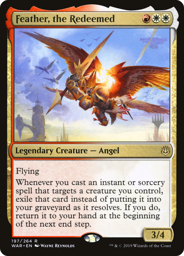 Image of Feather, the Redeemed (PPTHB-197) - War of the Spark Promos Foil