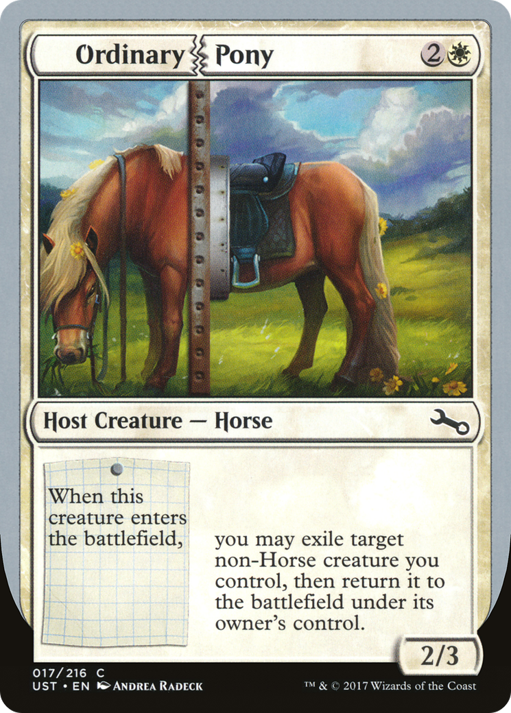 Image of Ordinary Pony (UST-017) - Unstable