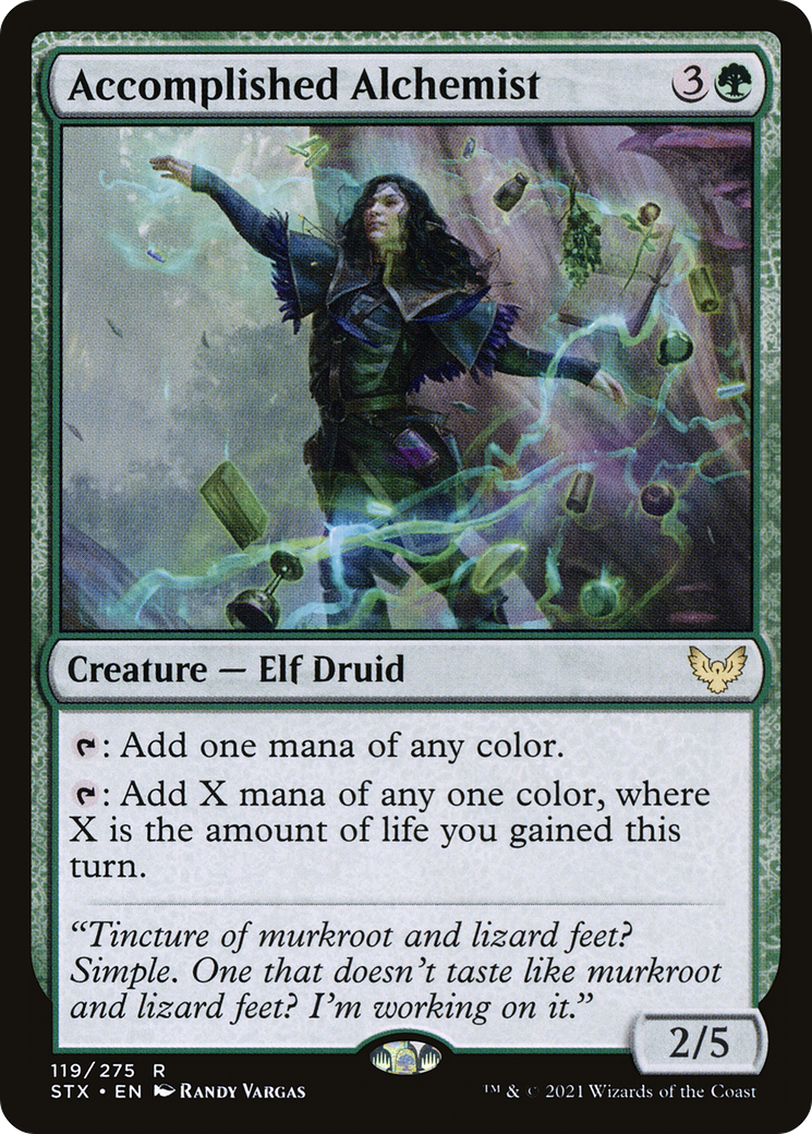 Image of Accomplished Alchemist (STX-119) - Strixhaven: School of Mages Foil