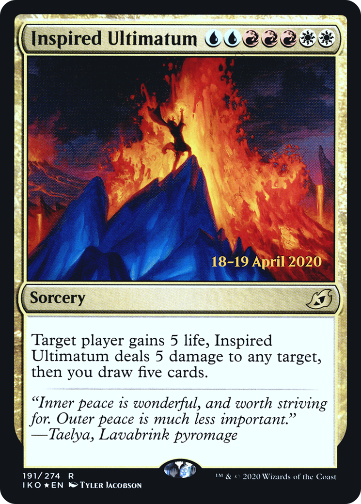 Image of Inspired Ultimatum (PRE-191) - Ikoria: Lair of Behemoths Promos Foil