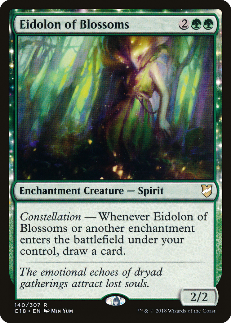 Image of Eidolon of Blossoms (C18-140) - Commander 2018: (enchantment)