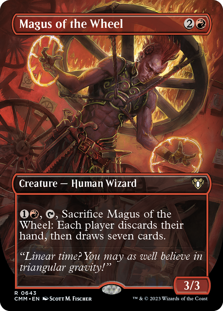 Image of Magus of the Wheel (Borderless) (CMM-643) - Commander Masters (Borderless) Foil