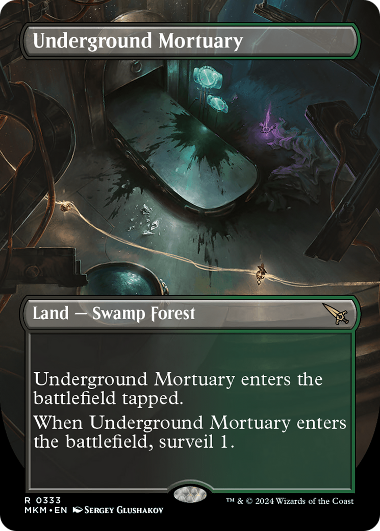 Image of Underground Mortuary (Borderless) (MKM-333) - Murders at Karlov Manor (Borderless) Foil