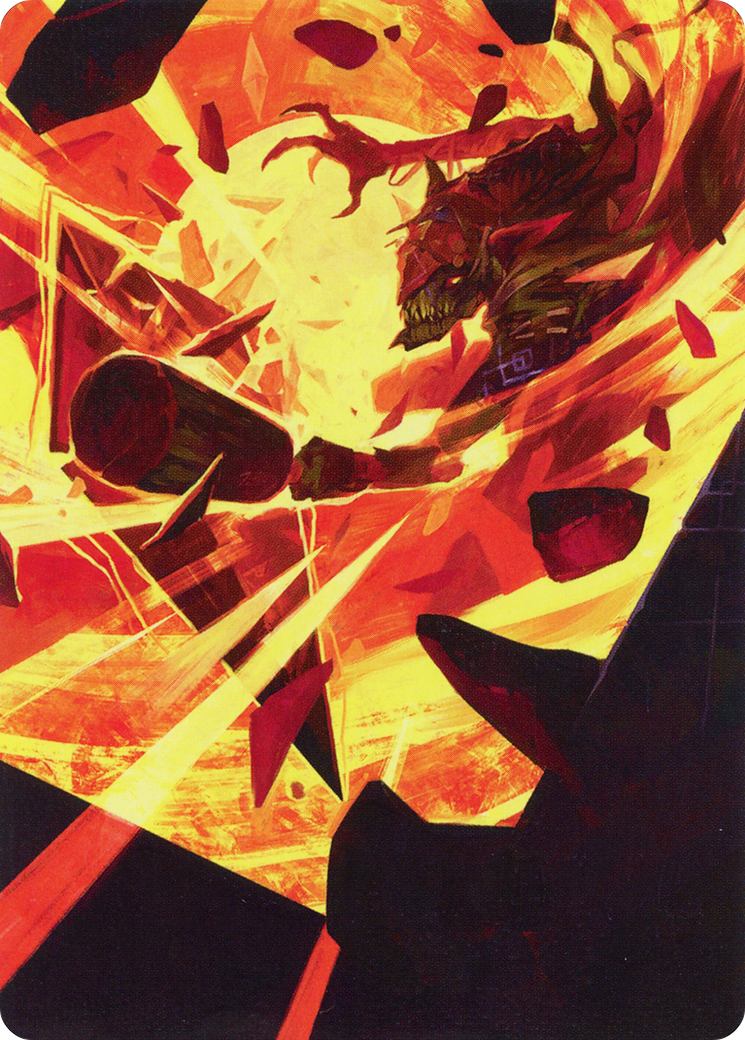 Image of Zada, Hedron Grinder // Zada, Hedron Grinder (AMOM-075) - March of the Machine Art Series (Borderless)