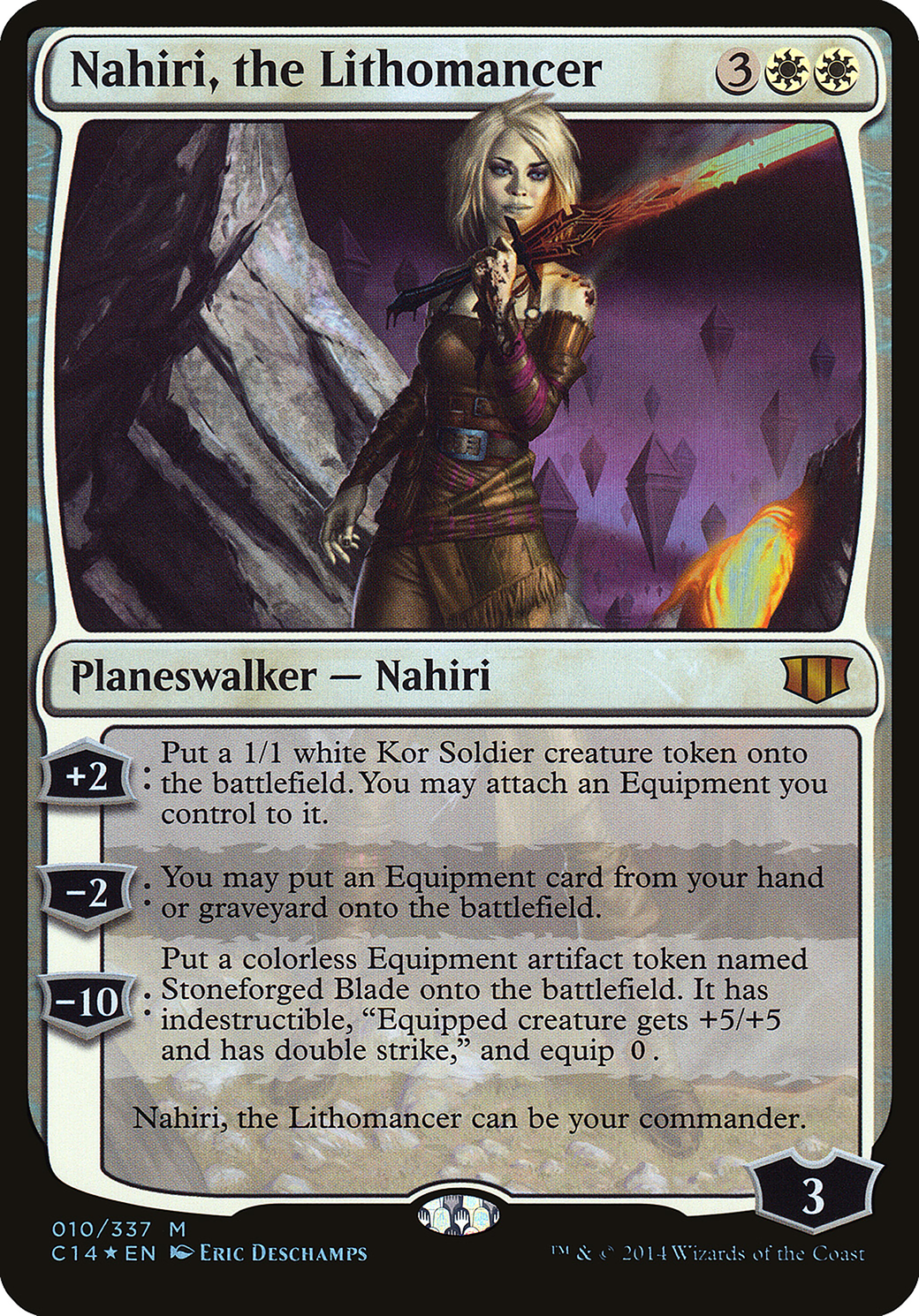 Image of Nahiri, the Lithomancer (Commander 2014) (OVER-010) - Commander 2014 Oversized Foil