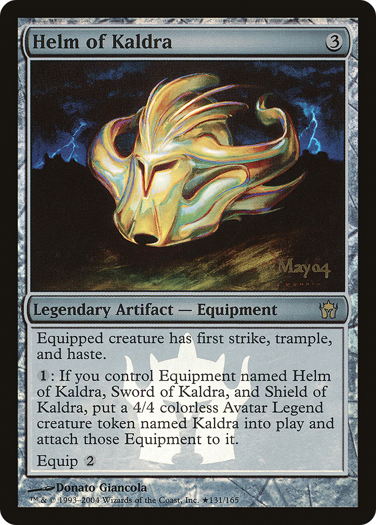 Image of Helm of Kaldra (PRE-131) - Fifth Dawn Promos Foil