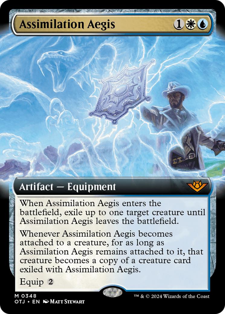 Image of Assimilation Aegis (Extended Art) (OTJ-348) - Outlaws of Thunder Junction: (Extended Art)
