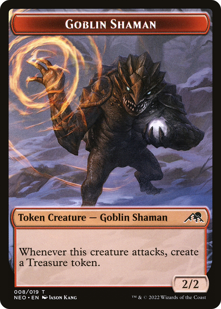 Image of Goblin Shaman Token (NEO-008) - Kamigawa: Neon Dynasty Tokens
