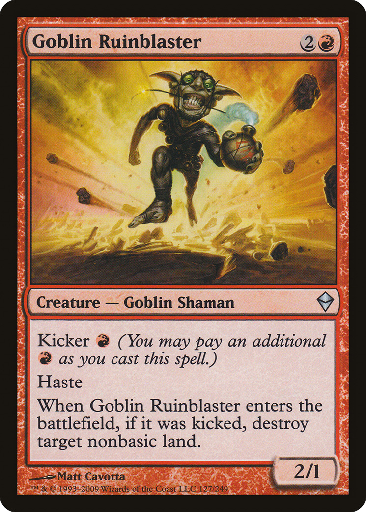 Image of Goblin Ruinblaster (ZEN-127) - Zendikar Foil