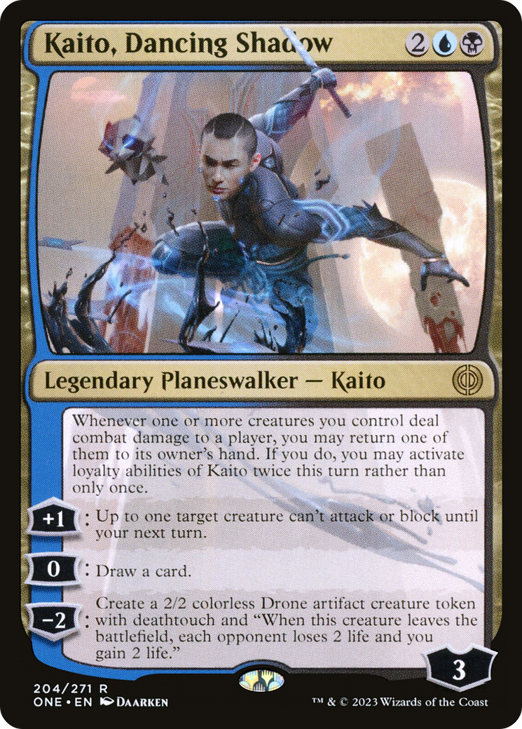 Image of Kaito, Dancing Shadow (ONE-204) - Phyrexia: All Will Be One Foil