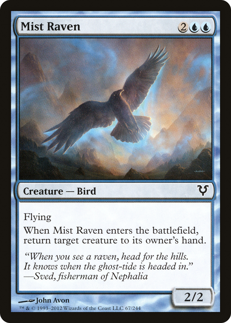Image of Mist Raven (AVR-067) - Avacyn Restored Foil