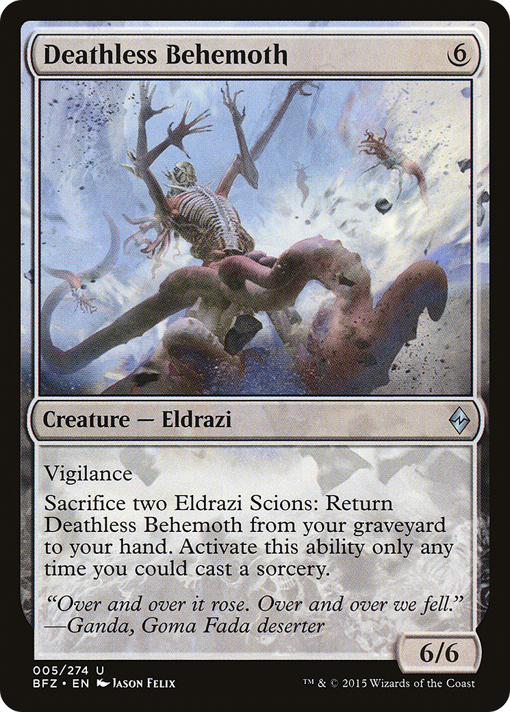 Image of Deathless Behemoth (BFZ-005) - Battle for Zendikar