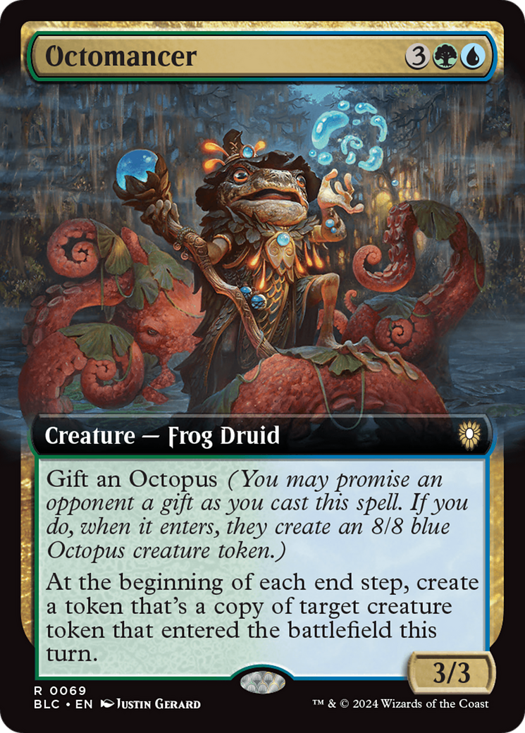 Image of Octomancer (Extended Art) (BLC-069) - Bloomburrow Commander: (Extended Art)