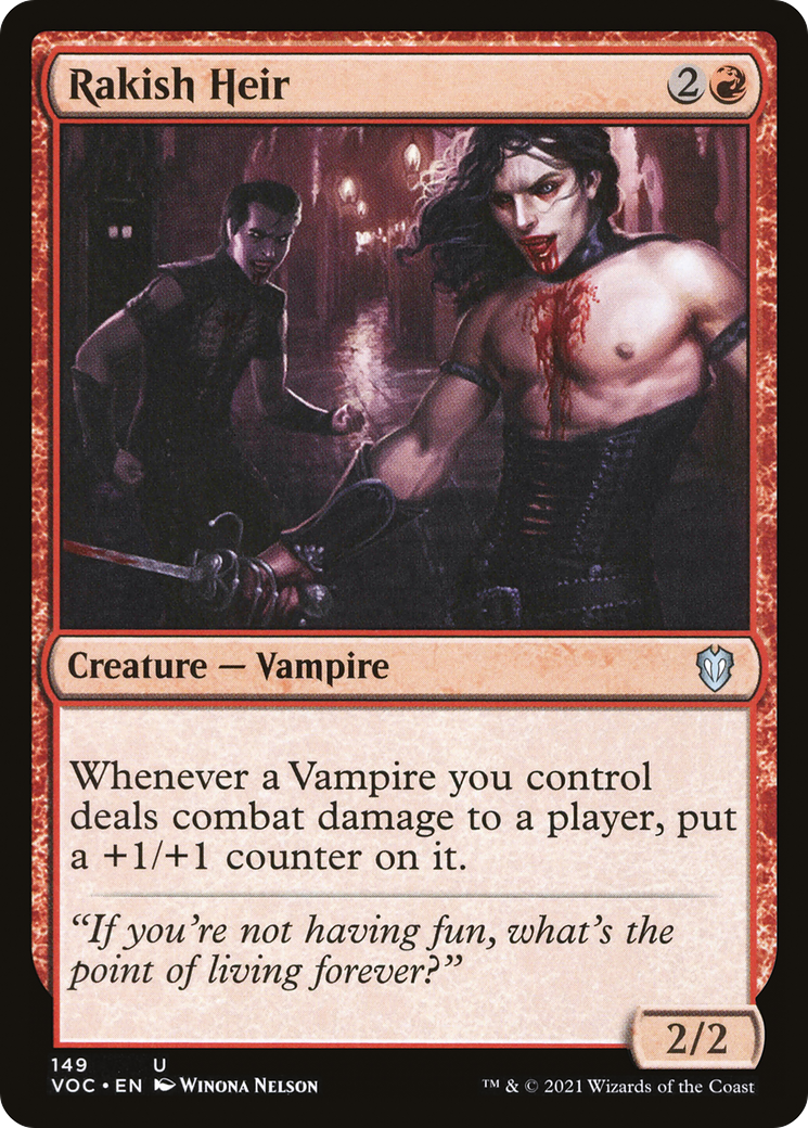 Image of Rakish Heir (VOC-149) - Crimson Vow Commander