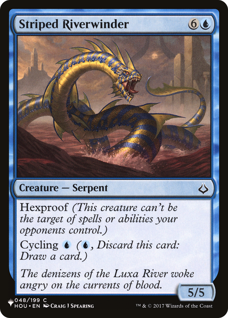 Image of Striped Riverwinder (LIST-HOU-48) - The List