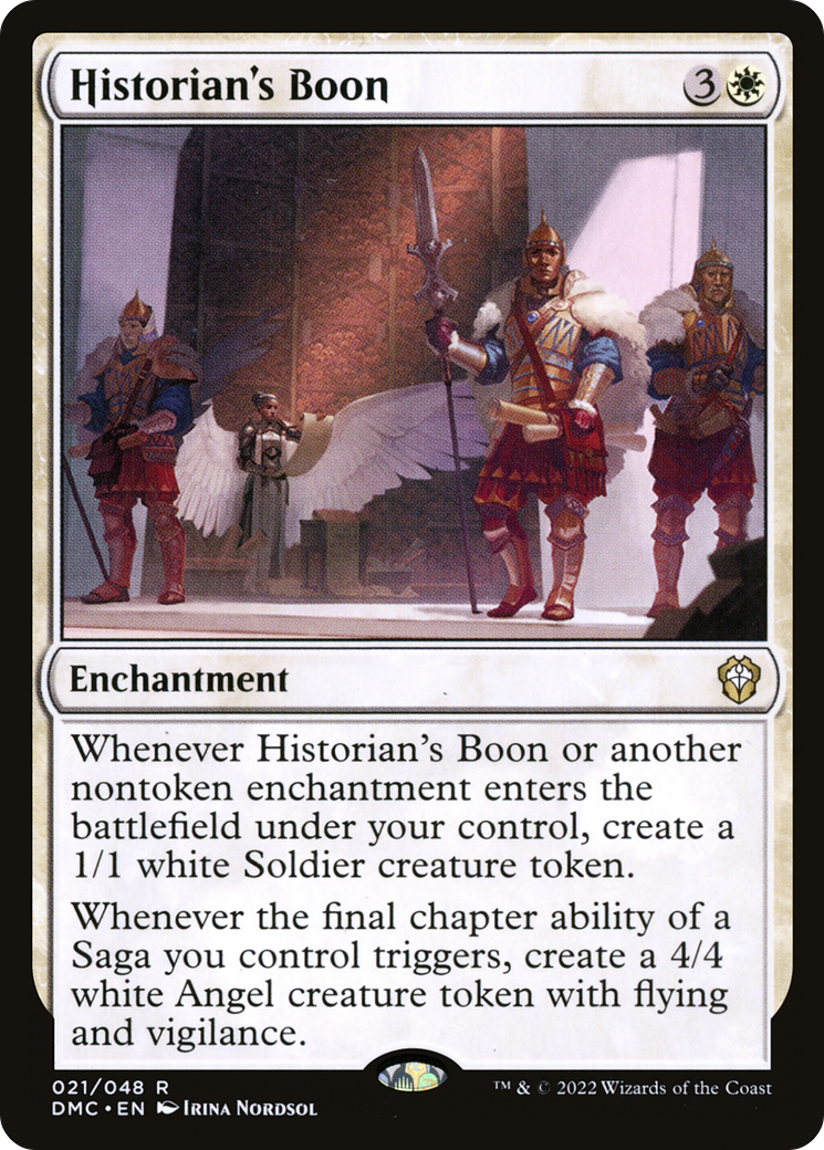 Image of Historian's Boon (DMC-021) - Dominaria United Commander