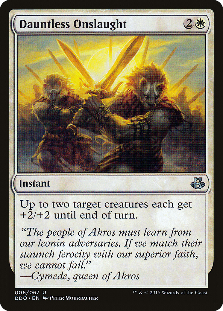 Image of Dauntless Onslaught (DDO-006) - Duel Decks: Elspeth vs. Kiora