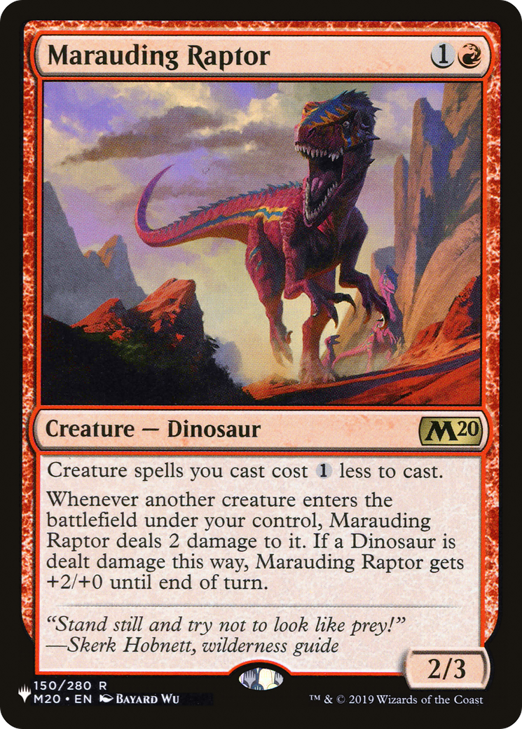 Image of Marauding Raptor (LIST-150/280) - The List