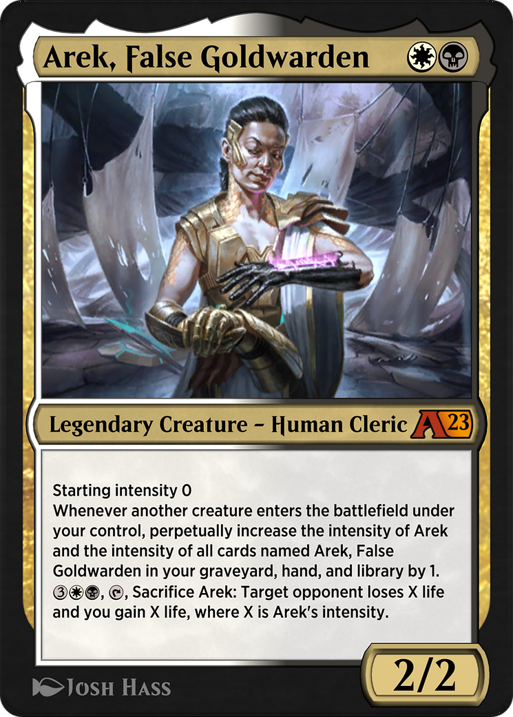 Image of Arek, False Goldwarden (YONE-017) - Alchemy: Phyrexia