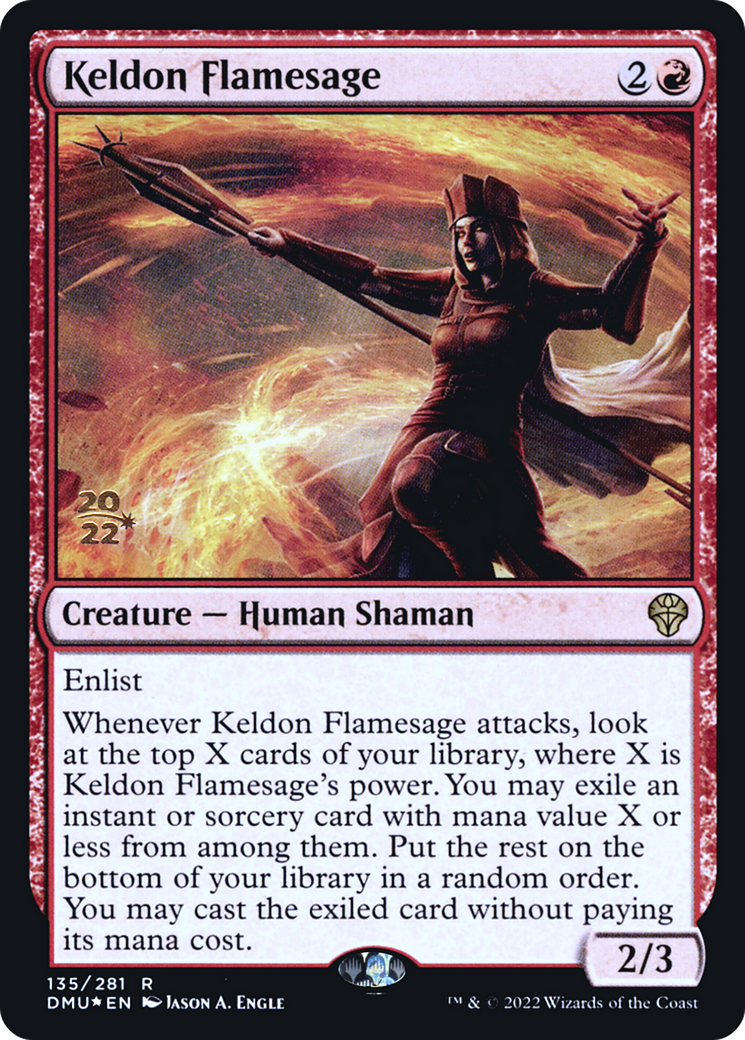 Image of Keldon Flamesage (PRE-135) - Dominaria United Promos Foil