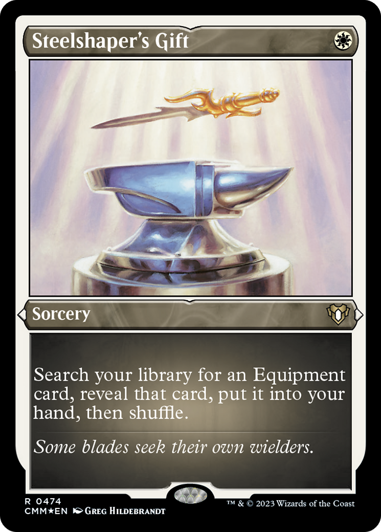 Image of Steelshaper's Gift (CMM-474) - Commander Masters Etched Foil
