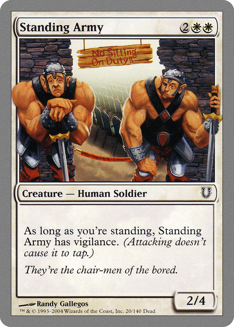 Image of Standing Army (UNH-020) - Unhinged
