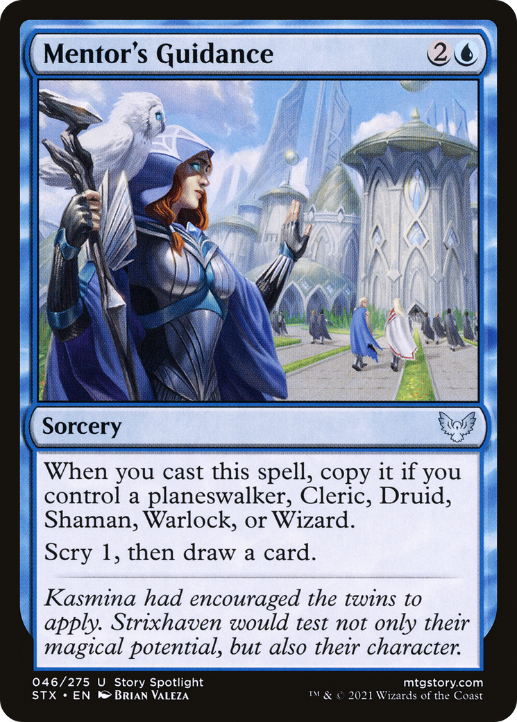 Image of Mentor's Guidance (STX-046) - Strixhaven: School of Mages Foil