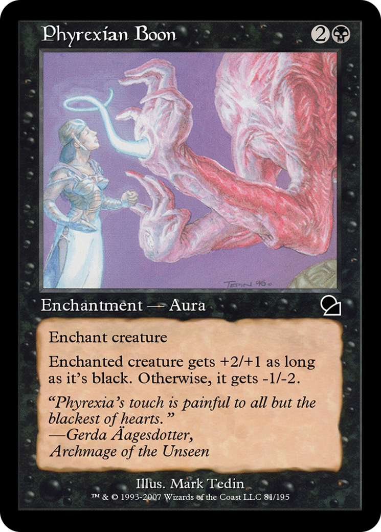 Image of Phyrexian Boon (ME1-081) - Masters Edition Foil